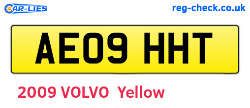 AE09HHT are the vehicle registration plates.
