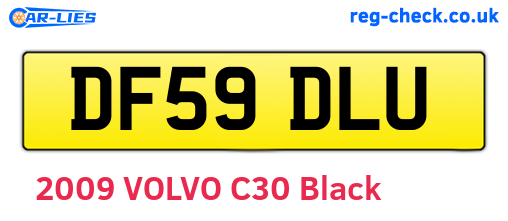 DF59DLU are the vehicle registration plates.