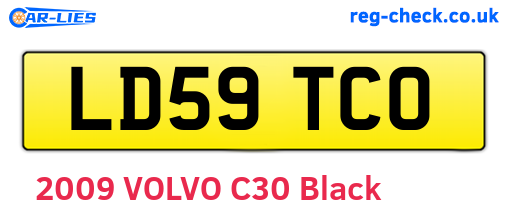 LD59TCO are the vehicle registration plates.