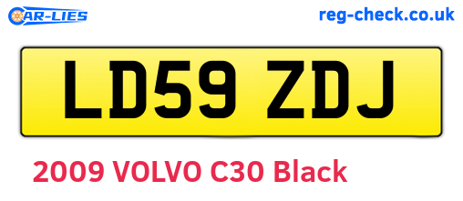 LD59ZDJ are the vehicle registration plates.