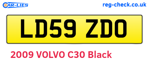 LD59ZDO are the vehicle registration plates.