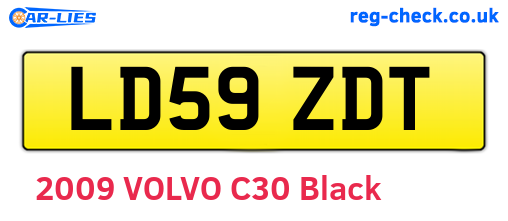 LD59ZDT are the vehicle registration plates.