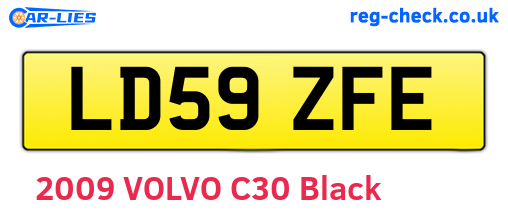 LD59ZFE are the vehicle registration plates.