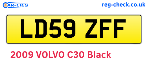 LD59ZFF are the vehicle registration plates.