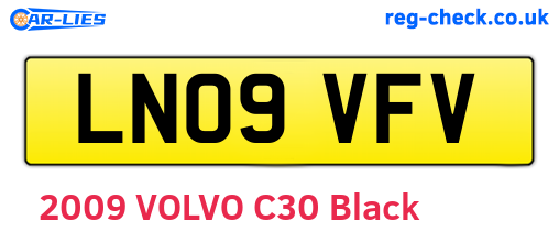 LN09VFV are the vehicle registration plates.