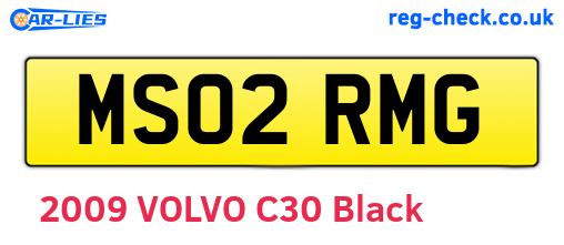 MS02RMG are the vehicle registration plates.