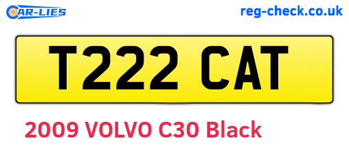T222CAT are the vehicle registration plates.