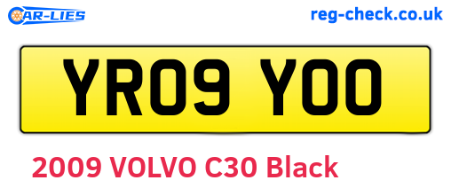 YR09YOO are the vehicle registration plates.
