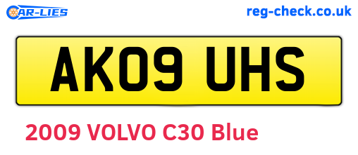 AK09UHS are the vehicle registration plates.