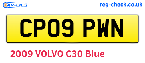 CP09PWN are the vehicle registration plates.