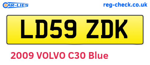 LD59ZDK are the vehicle registration plates.