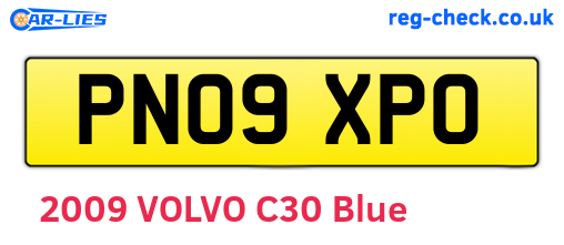 PN09XPO are the vehicle registration plates.