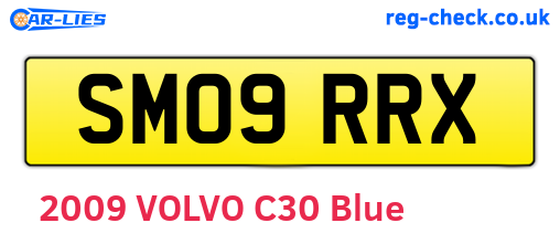 SM09RRX are the vehicle registration plates.