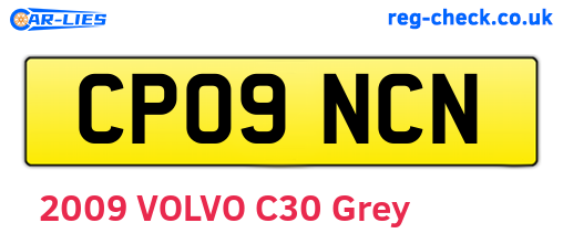 CP09NCN are the vehicle registration plates.