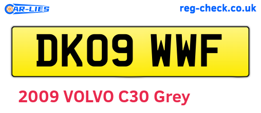 DK09WWF are the vehicle registration plates.
