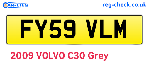 FY59VLM are the vehicle registration plates.