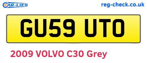 GU59UTO are the vehicle registration plates.