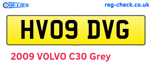 HV09DVG are the vehicle registration plates.
