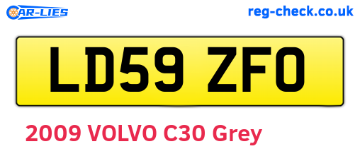 LD59ZFO are the vehicle registration plates.