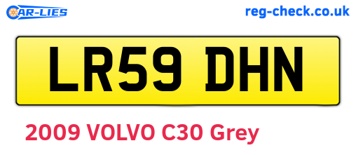 LR59DHN are the vehicle registration plates.