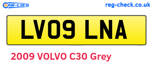 LV09LNA are the vehicle registration plates.
