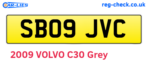 SB09JVC are the vehicle registration plates.