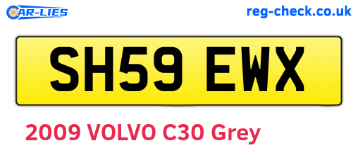 SH59EWX are the vehicle registration plates.