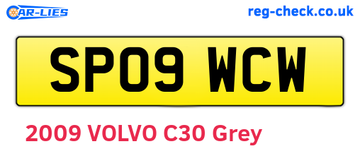 SP09WCW are the vehicle registration plates.