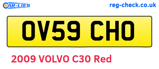 OV59CHO are the vehicle registration plates.