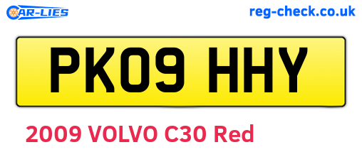 PK09HHY are the vehicle registration plates.