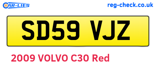 SD59VJZ are the vehicle registration plates.