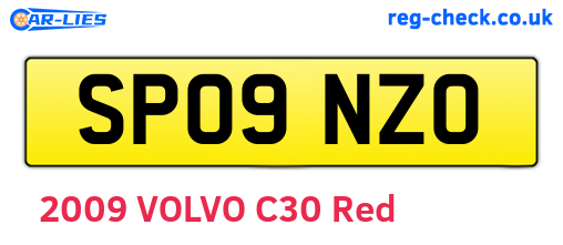 SP09NZO are the vehicle registration plates.