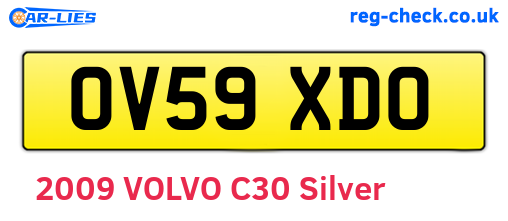 OV59XDO are the vehicle registration plates.