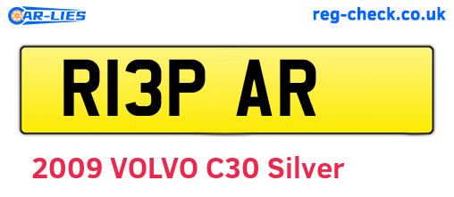 R13PAR are the vehicle registration plates.