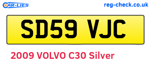 SD59VJC are the vehicle registration plates.