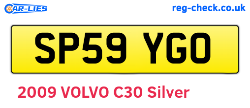 SP59YGO are the vehicle registration plates.