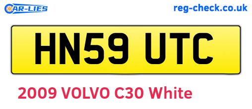 HN59UTC are the vehicle registration plates.