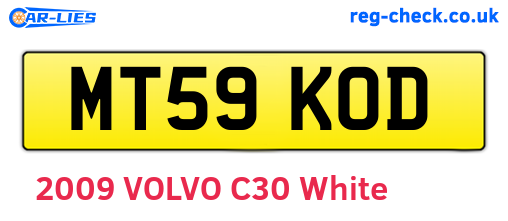 MT59KOD are the vehicle registration plates.