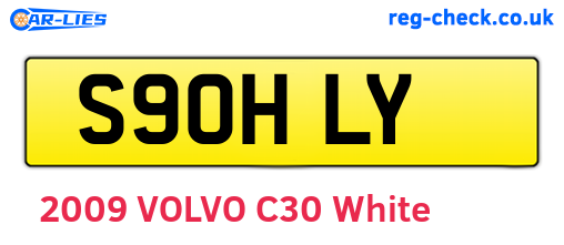 S90HLY are the vehicle registration plates.
