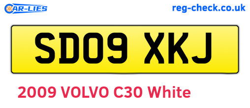 SD09XKJ are the vehicle registration plates.