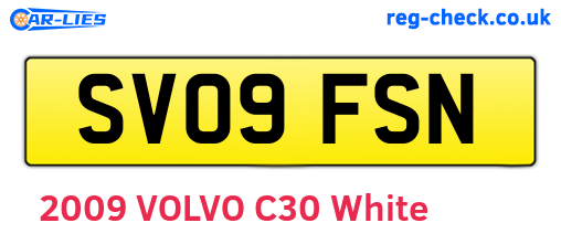 SV09FSN are the vehicle registration plates.