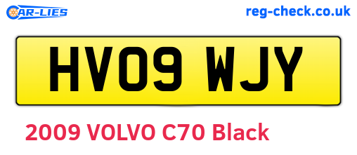 HV09WJY are the vehicle registration plates.