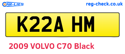 K22AHM are the vehicle registration plates.