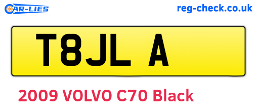 T8JLA are the vehicle registration plates.
