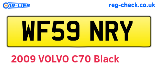 WF59NRY are the vehicle registration plates.