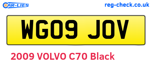 WG09JOV are the vehicle registration plates.