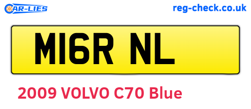 M16RNL are the vehicle registration plates.