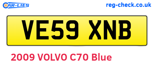VE59XNB are the vehicle registration plates.