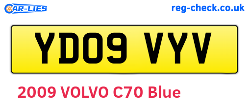 YD09VYV are the vehicle registration plates.