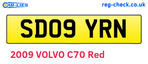 SD09YRN are the vehicle registration plates.